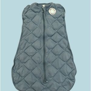 Selling used condition Dreamland Baby weighted swaddle in blue.